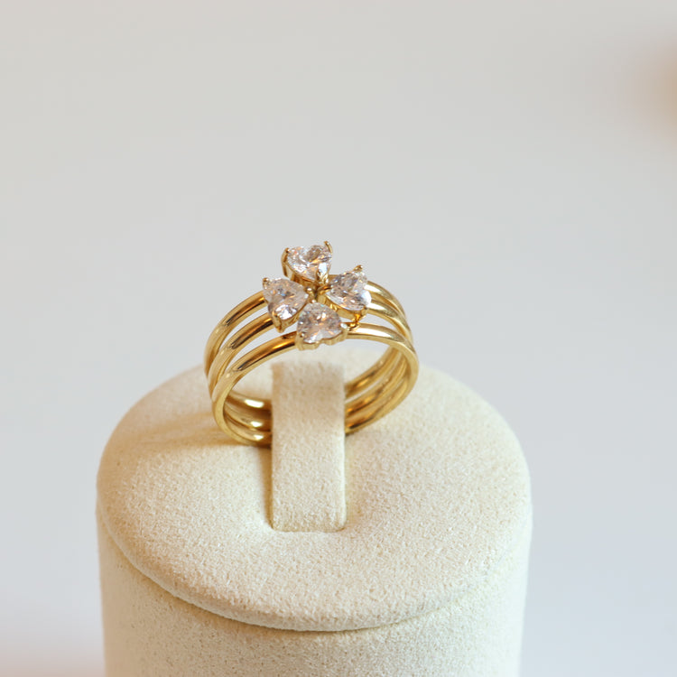 FLOWER RING SET- 3 PCS