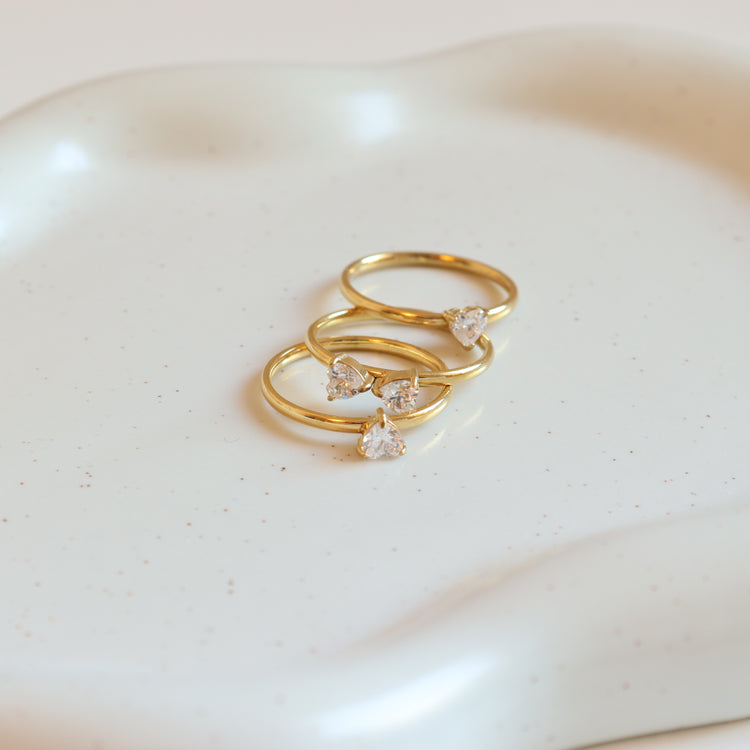 FLOWER RING SET- 3 PCS