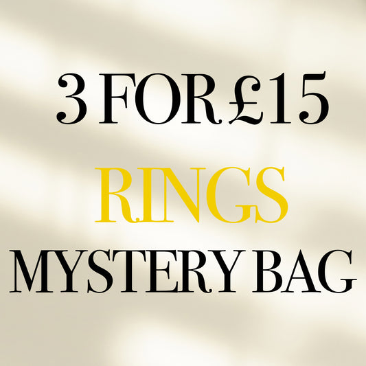 3 RINGS FOR £15 - MYSTERY BAG