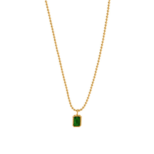 EMERALD CHARM NECKLACE