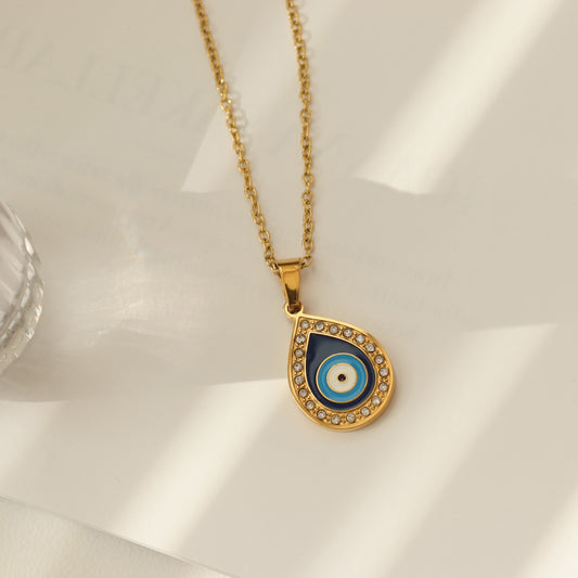 BLUE EVIL EYE NECKLACE