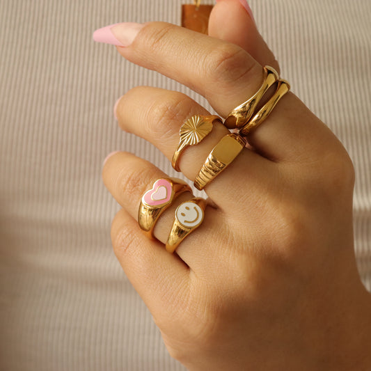 PINK HEART RING