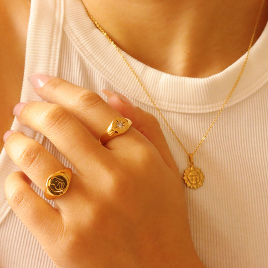 SHINING STAR GOLD RING