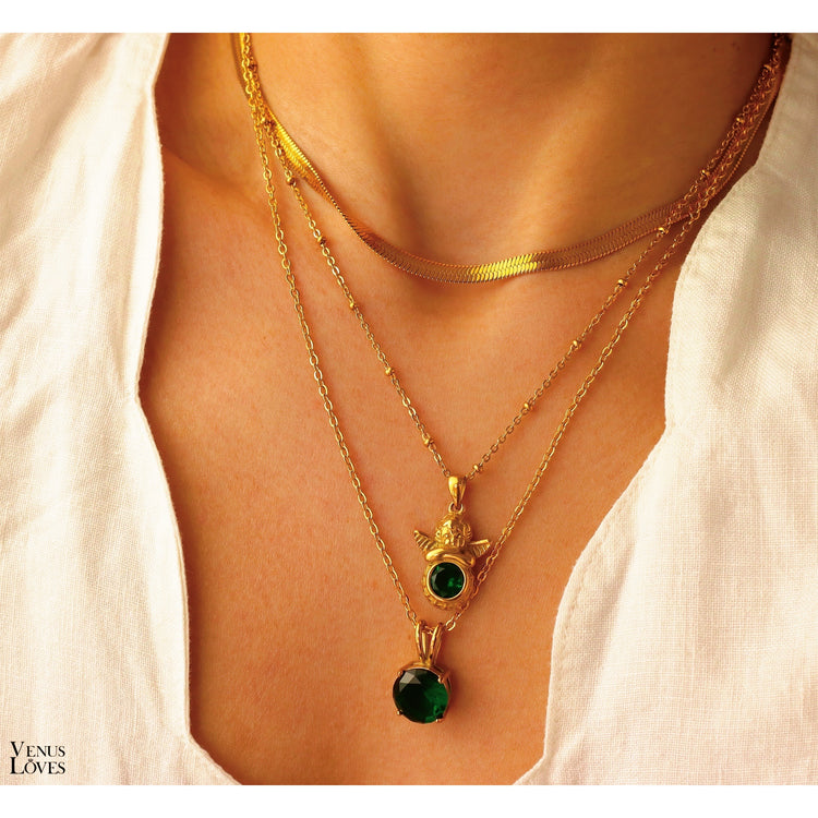EMERALD CENTRAL NECKLACE