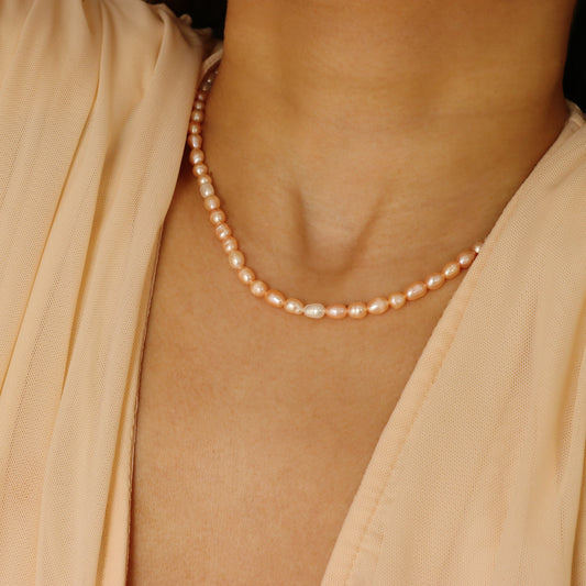 PINK FRESH WATER PEARL NECKLACE
