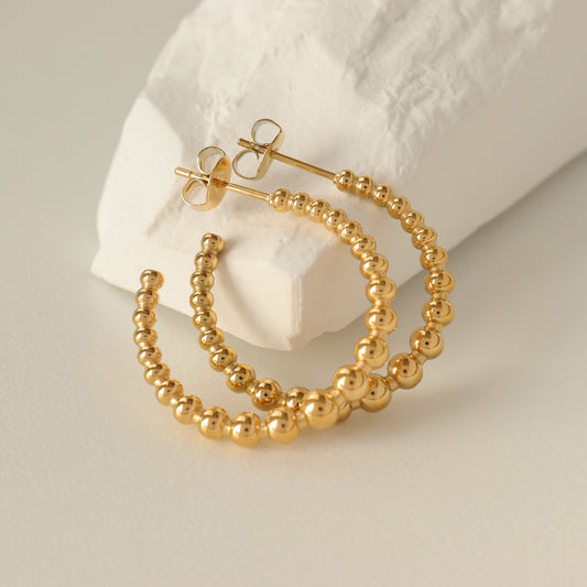 BEADED STUD EARRINGS